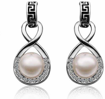 

Aaishwarya Style 8 Design White Gold Plated Crystal Alloy Drop Earring