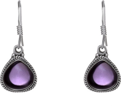 

1976 Jewels Hearty Amethyst Sterling Silver Dangle Earring