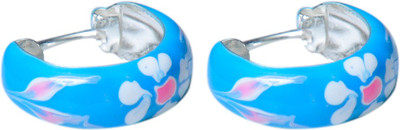 

Abhooshan Spark Enamel, Sterling Silver Hoop Earring