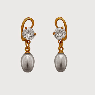 Nisa Pearls Pearl Alloy Drop Earring
