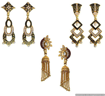 

Being Women Valentine Special Traditional Combo Set Alloy Earring Set