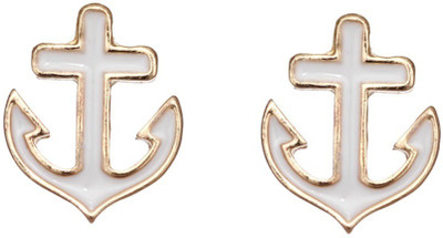 

Aaishwarya Cool Anchor White Alloy Stud Earring