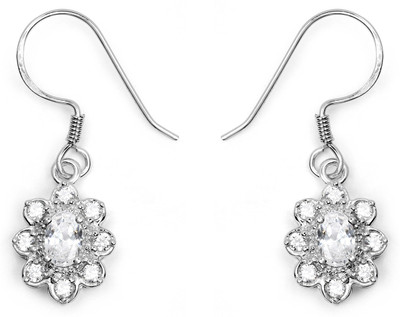 

Johareez BridalMe 2.40CTW White Cubic Zirconia .925 Sterling Silver Dangle Earrings Cubic Zirconia Sterling Silver Dangle Earring