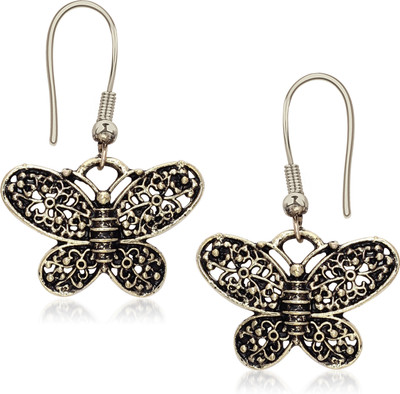 

Meenaz Butterfly Cubic Zirconia, Crystal Alloy Dangle Earring