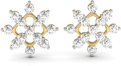 

Vachya JTP-14 Yellow Gold 14kt Diamond Stud Earring(Yellow Gold Plated)