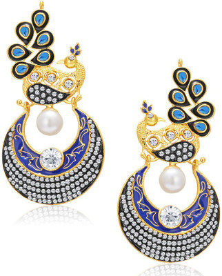 

Sukkhi Pleasing Peacock Reversible Alloy Drop Earring