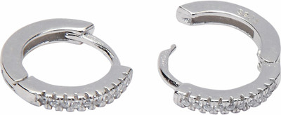 

Arkina Diamonds Studded bali Silver Clip-on Earring