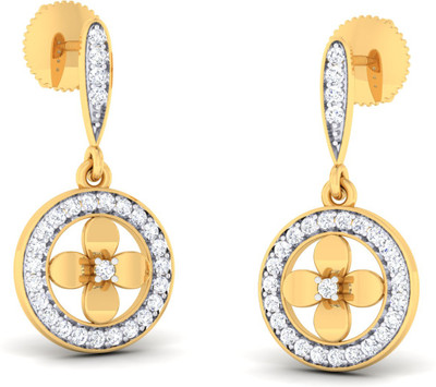 

Jisha The Taashi Yellow Gold 18kt Diamond Drop Earring