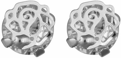 

Aaishwarya Silver Floral Crystal Alloy Stud Earring