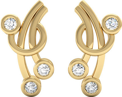 

Vachya ERA Yellow Gold 14kt Diamond Stud Earring(Yellow Gold Plated)