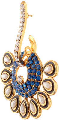 Jewels Capital Diva Style Zircon Alloy Chandbali Earring