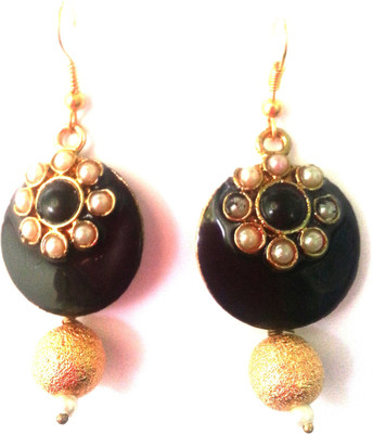 

Kshitij Jewels Meenakari- Azure Color of Heaven Alloy Dangle Earring