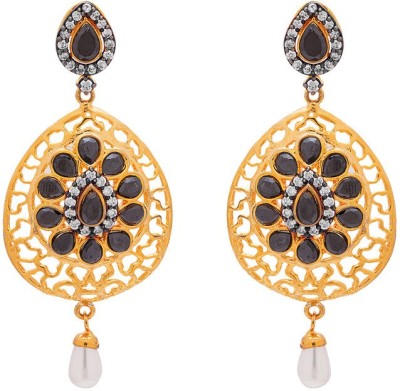 rajwada arts Fusion Style Brass Drops & Danglers