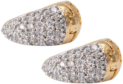 

Taj Pearl Designer Ad Alloy Huggie Earring