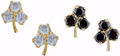 Efulgenz Style Diva Cubic Zirconia Alloy Earring Set