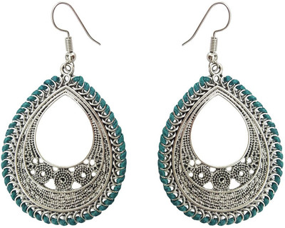 

Mehrunnisa Oxidized Silver Tone For Girls Metal Dangle Earring