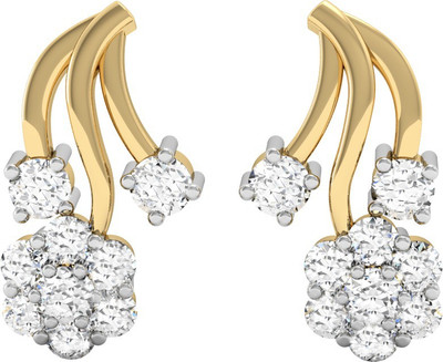 

Vachya ERA Yellow Gold 14kt Diamond Stud Earring(Yellow Gold Plated)