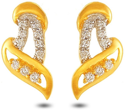 P.N.Gadgil Jewellers Elegance Yellow Gold 18kt Diamond Stud Earring