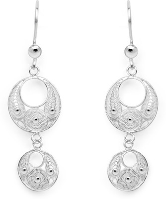 Johareez Beautiful Sterling Silver Dangle Earring