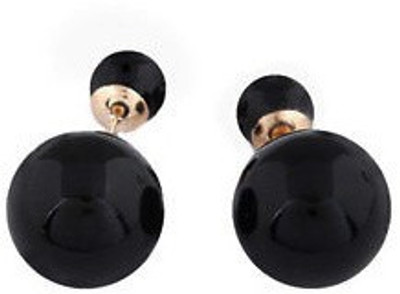 

FashBlush Double Bead Matt Alloy Stud Earring