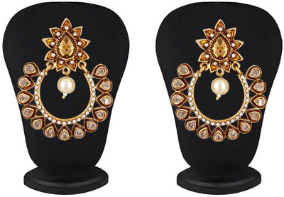 STYYLO FASHION Diva style Zircon Alloy Chandbali Earring