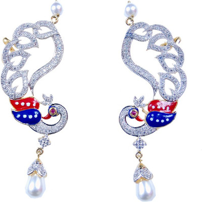 

Uzuri Amazing Peacock Copper Cuff Earring