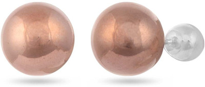 

LeCalla Rose Gold Ball Post Studs Sterling Silver Stud Earring