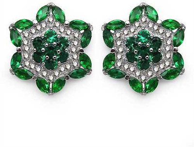 

Johareez Spring Cubic Zirconia Sterling Silver Stud Earring