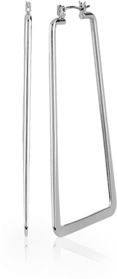 Thingalicious Rectangle Metal Hoop Earring
