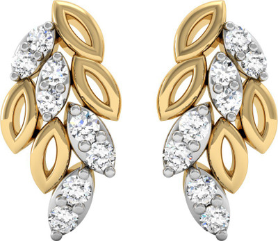 

Vachya Era Yellow Gold 18kt Diamond Stud Earring(Yellow Gold Plated)