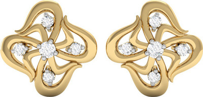 

Vachya Era Yellow Gold 18kt Diamond Stud Earring(Yellow Gold Plated)
