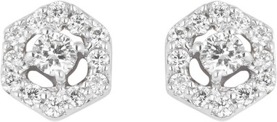 

Wite&Gold Beaming Dainty Yellow Gold 18kt Diamond Stud Earring(Yellow Gold Plated)