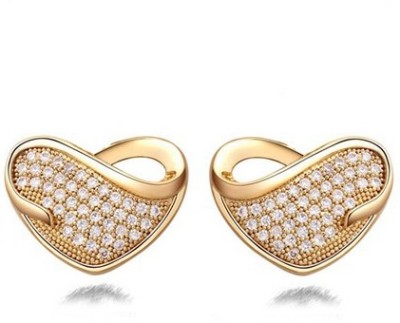 Silver Shoppee Sweetheart Cubic Zirconia Alloy Stud Earring