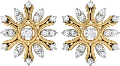 

Vachya Era Yellow Gold 14kt Diamond Stud Earring(Yellow Gold Plated)
