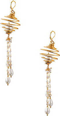 Sparsh Designer Dangle Alloy Hoop Earring
