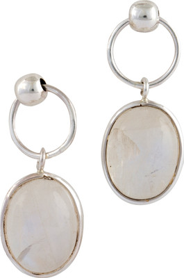 

Eekaba 925 SILVER Moonstone Sterling Silver Stud Earring