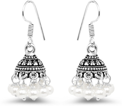 

Johareez Beautiful Pearl Alloy Jhumki Earring