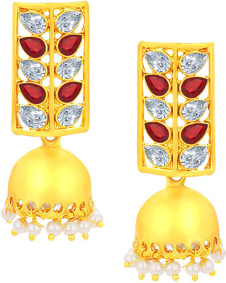 

Sukkhi Appealing jhumki Gold Plated American Diamond Alloy Jhumki Earring