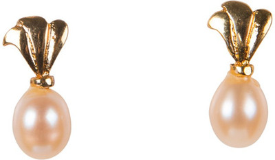 Taj Pearl Fine Pearl Alloy Stud Earring