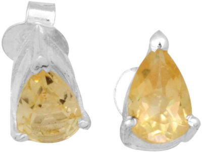 

YugshaJewels Elegant YJE-1896 Citrine Sterling Silver Stud Earring