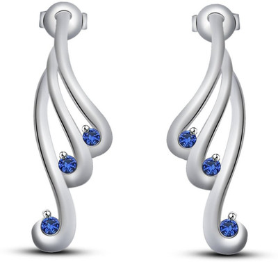 

Anopchand Tilokchand Jewellers infinity Cubic Zirconia Silver Stud Earring