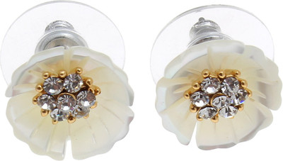 GOLDEN PEACOCK Style Diva Shell Stud Earring