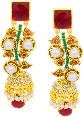 Sukkhi Sparkling Jhumki Gold Plated Alloy Jhumki Earring