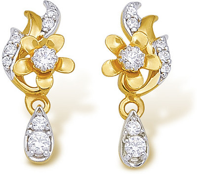Nishtaa Yellow Gold 22kt Drop Earring Nishtaa Yellow Gold 22kt Drop Earring