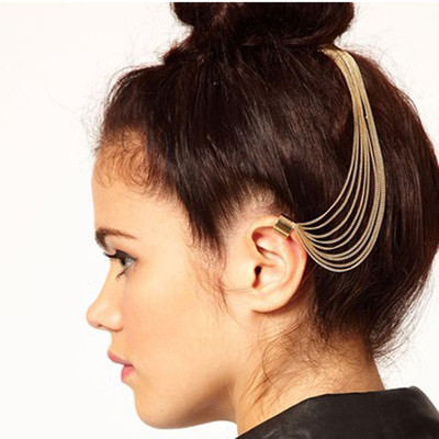 

Shining Diva Stylish Hair Chain(Gold)