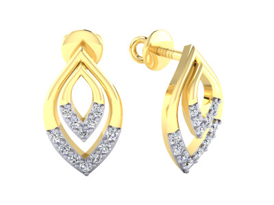 

Samaira Gem and Jewelery Spring Sparkle Yellow Gold 14kt Swarovski Crystal Stud Earring