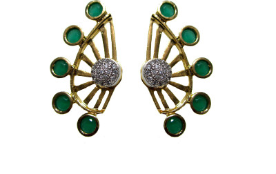 

Poddar Jewels Designer Cubic Zirconia Alloy Cuff Earring