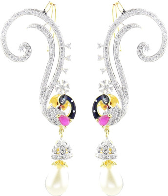 YouBella Peacock Alloy Cuff Earring