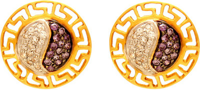 

ZKD Jewels Cut work Yellow Gold 18kt Stud Earring