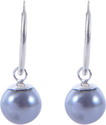 

Abhooshan Color Delight Pearl Sterling Silver Hoop Earring